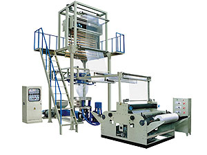 SJ-55/SJ-65/SJ-75 HDPE/LDPE Film Blowing Machine with Rotary-die Head and Double Winder